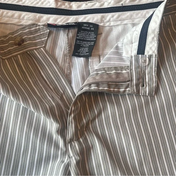 Wilson Gray Striped Men's Golf Shorts Size 34 - Picture 5 of 10